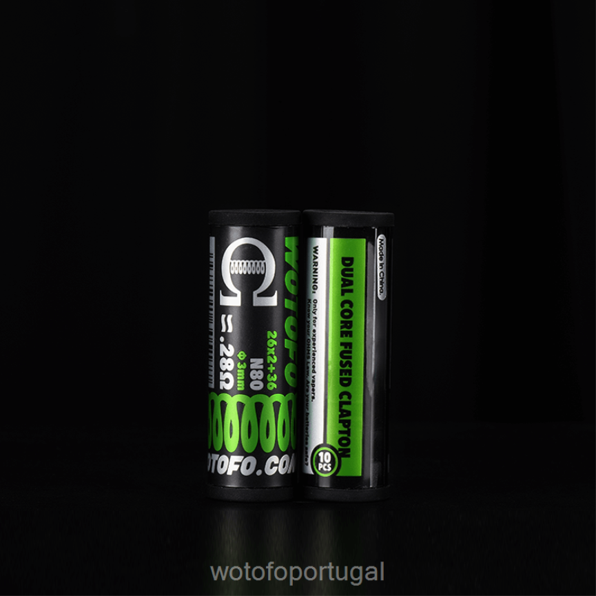 N8J6ZL387 Wotofo bobinas pré-construídas clapton fundido dual core 0,28 ohm 10pcs | Wotofo Price