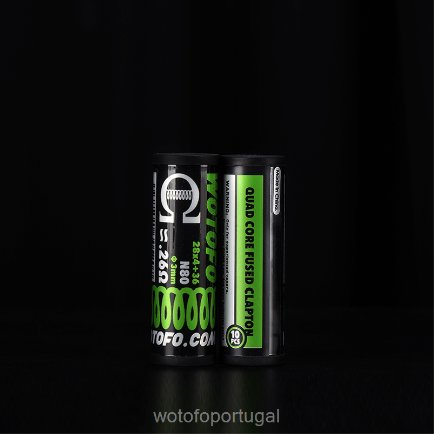 N8J6ZL387 Wotofo bobinas pré-construídas clapton fundido dual core 0,28 ohm 10pcs | Wotofo Price