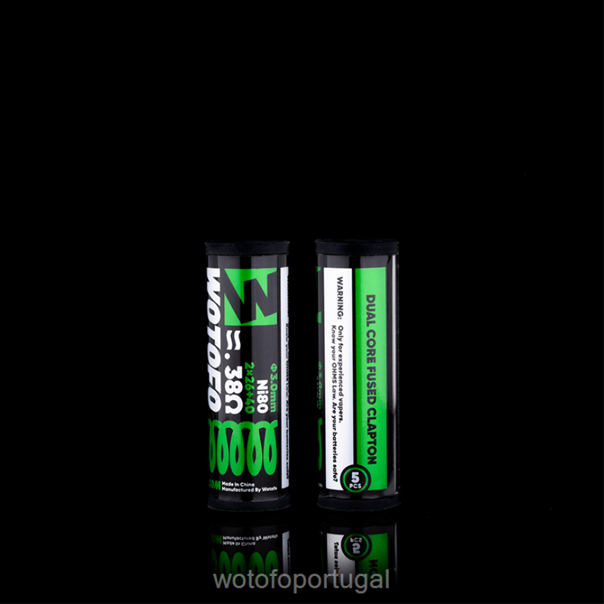 N8J6ZL387 Wotofo bobinas pré-construídas clapton fundido dual core 0,28 ohm 10pcs | Wotofo Price