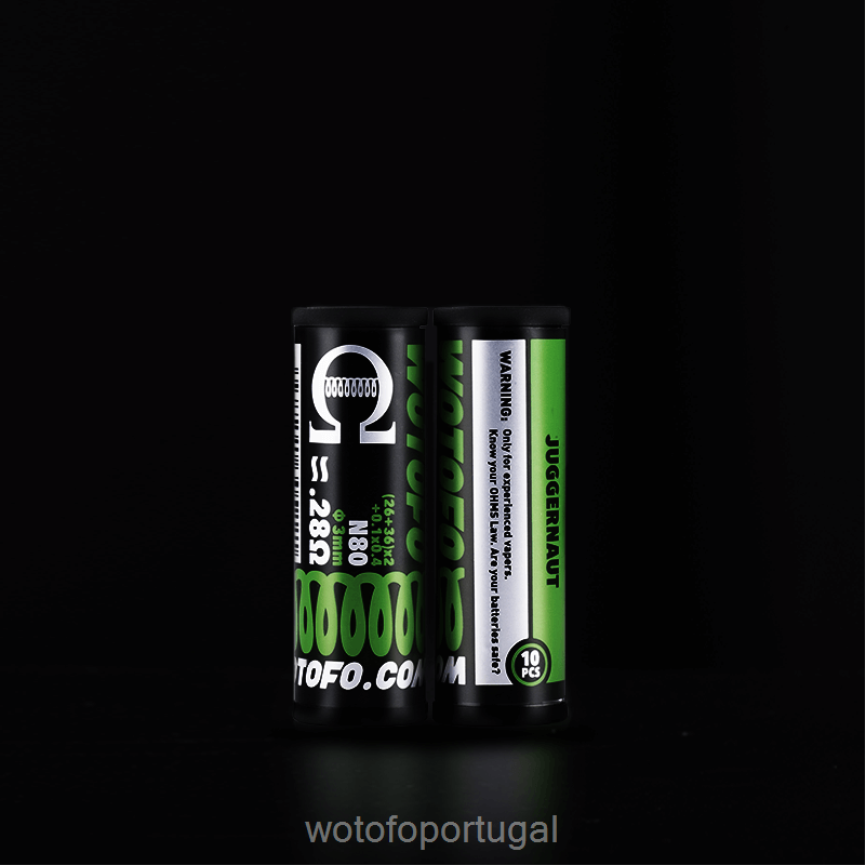 N8J6ZL387 Wotofo bobinas pré-construídas clapton fundido dual core 0,28 ohm 10pcs | Wotofo Price