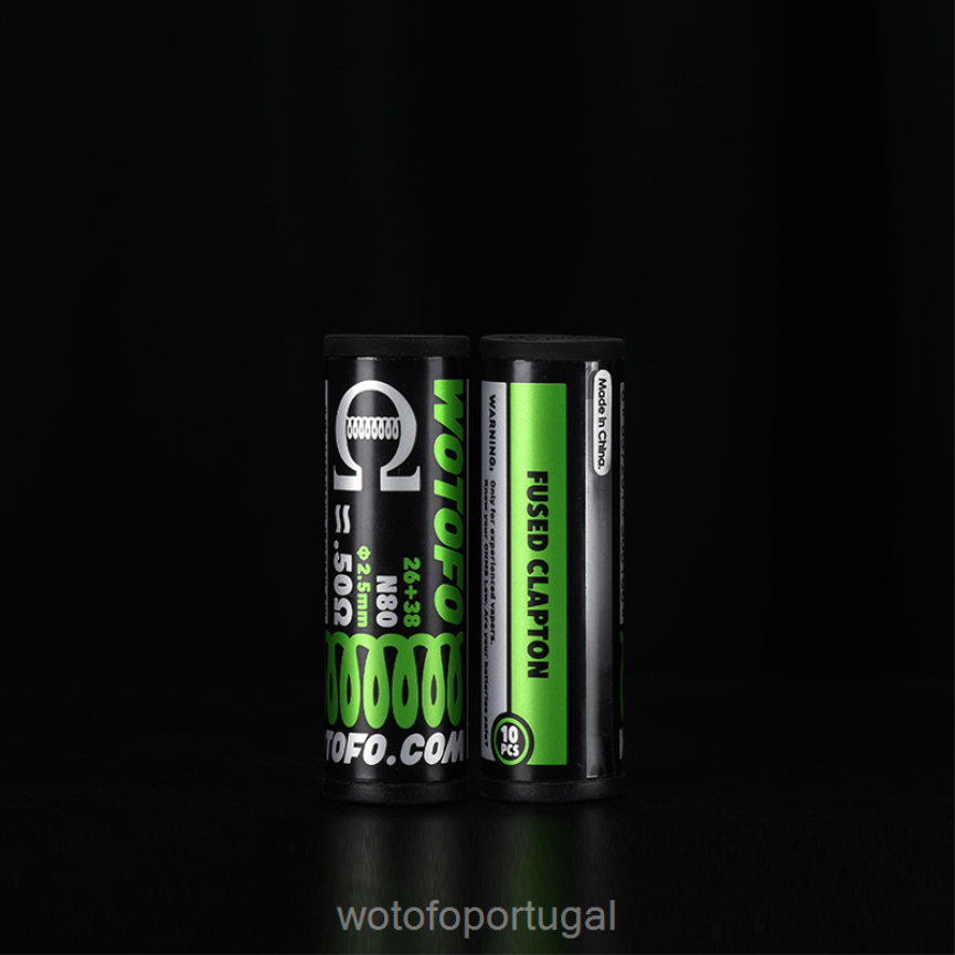 N8J6ZL387 Wotofo bobinas pré-construídas clapton fundido dual core 0,28 ohm 10pcs | Wotofo Price