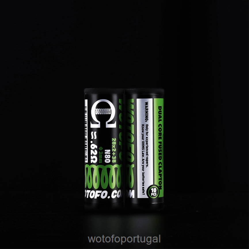 clapton fundido dual core 0,62 ohm 10pcs