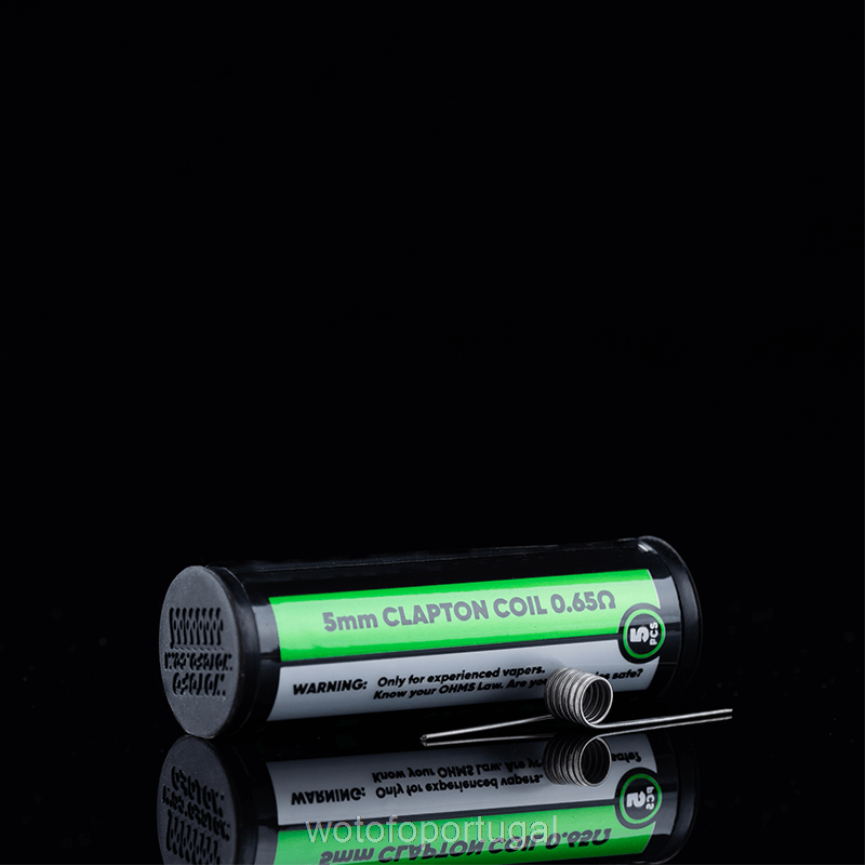 N8J6ZL420 Wotofo bobina pré-construída id clapton fundido de núcleo duplo 0,65 ohm 5 mm 5 unidades | Wotofo Disposable Vape