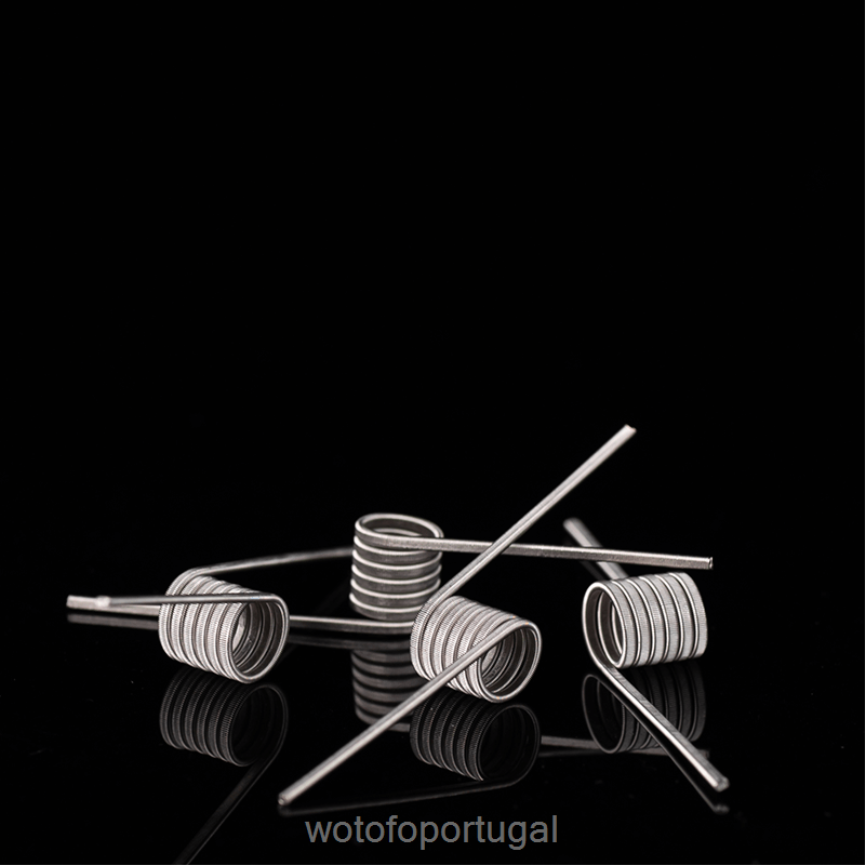 N8J6ZL420 Wotofo bobina pré-construída id clapton fundido de núcleo duplo 0,65 ohm 5 mm 5 unidades | Wotofo Disposable Vape