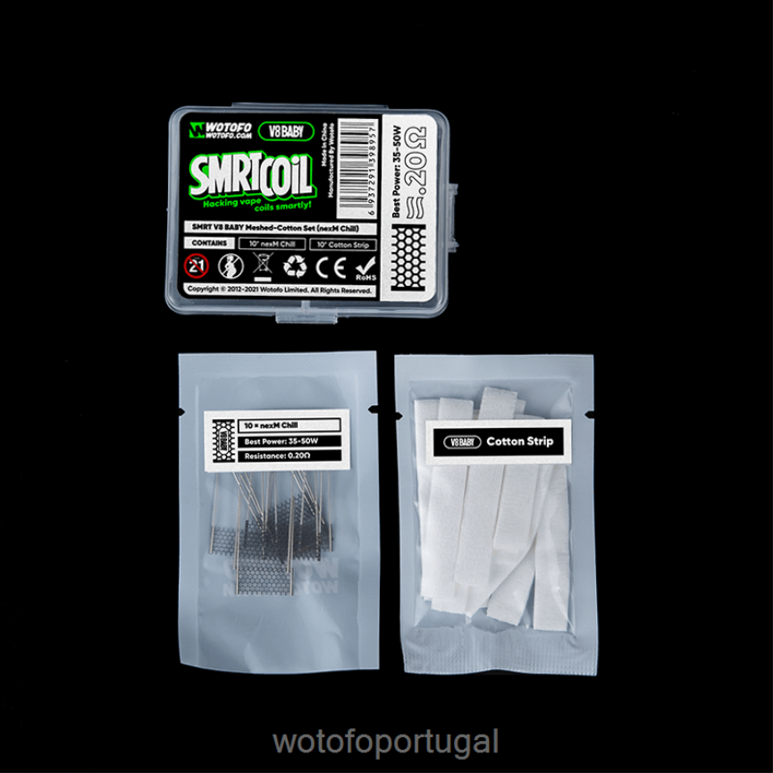 N8J6ZL425 Wotofo SMRT conjunto v8 bebê malha-algodão nexmesh frio | Wotofo Shop Online