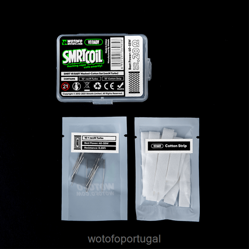 N8J6ZL425 Wotofo SMRT conjunto v8 bebê malha-algodão nexmesh frio | Wotofo Shop Online