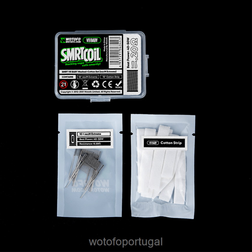 N8J6ZL425 Wotofo SMRT conjunto v8 bebê malha-algodão nexmesh frio | Wotofo Shop Online