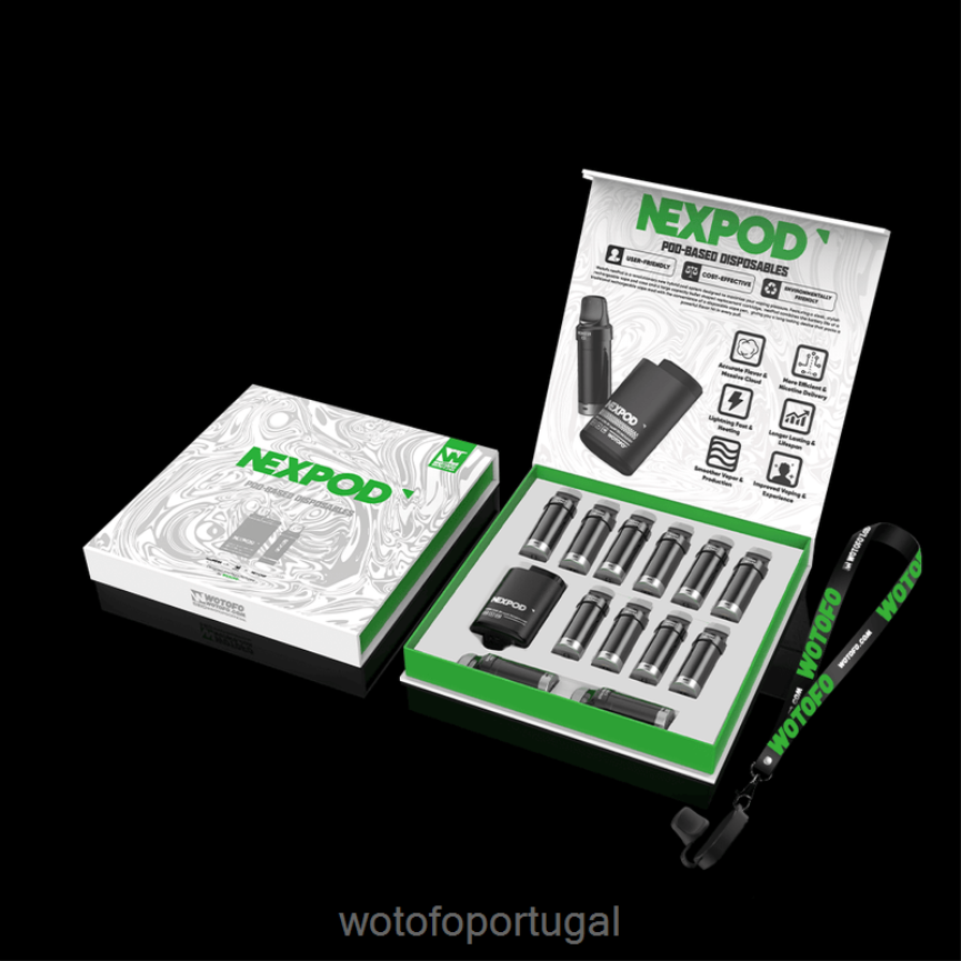 N8J6ZL1 Wotofo NEXPOD conjunto morango exuberante 20mg | Wotofo Portugal
