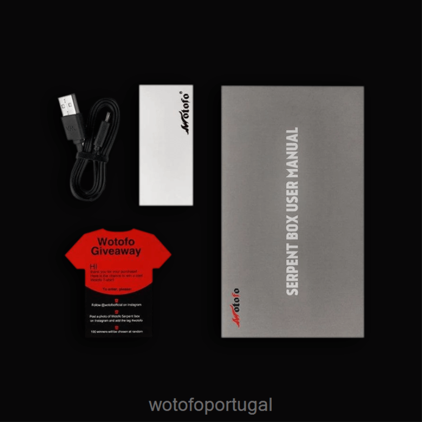 N8J6ZL200 Wotofo SERPENT Mod de caixa de 50w vermelho | Wotofo Disposable Vape